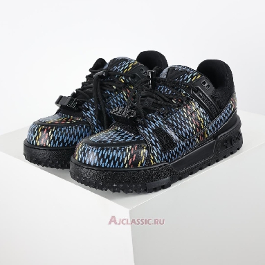 Buy Louis Vuitton LV Trainer Maxi Sneaker Black Multi-Color Black 1ACR0W Quality Reps Replicas Shoes