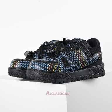 Buy Louis Vuitton LV Trainer Maxi Sneaker Black Multi-Color Black 1ACR0W Quality Reps Replicas Shoes