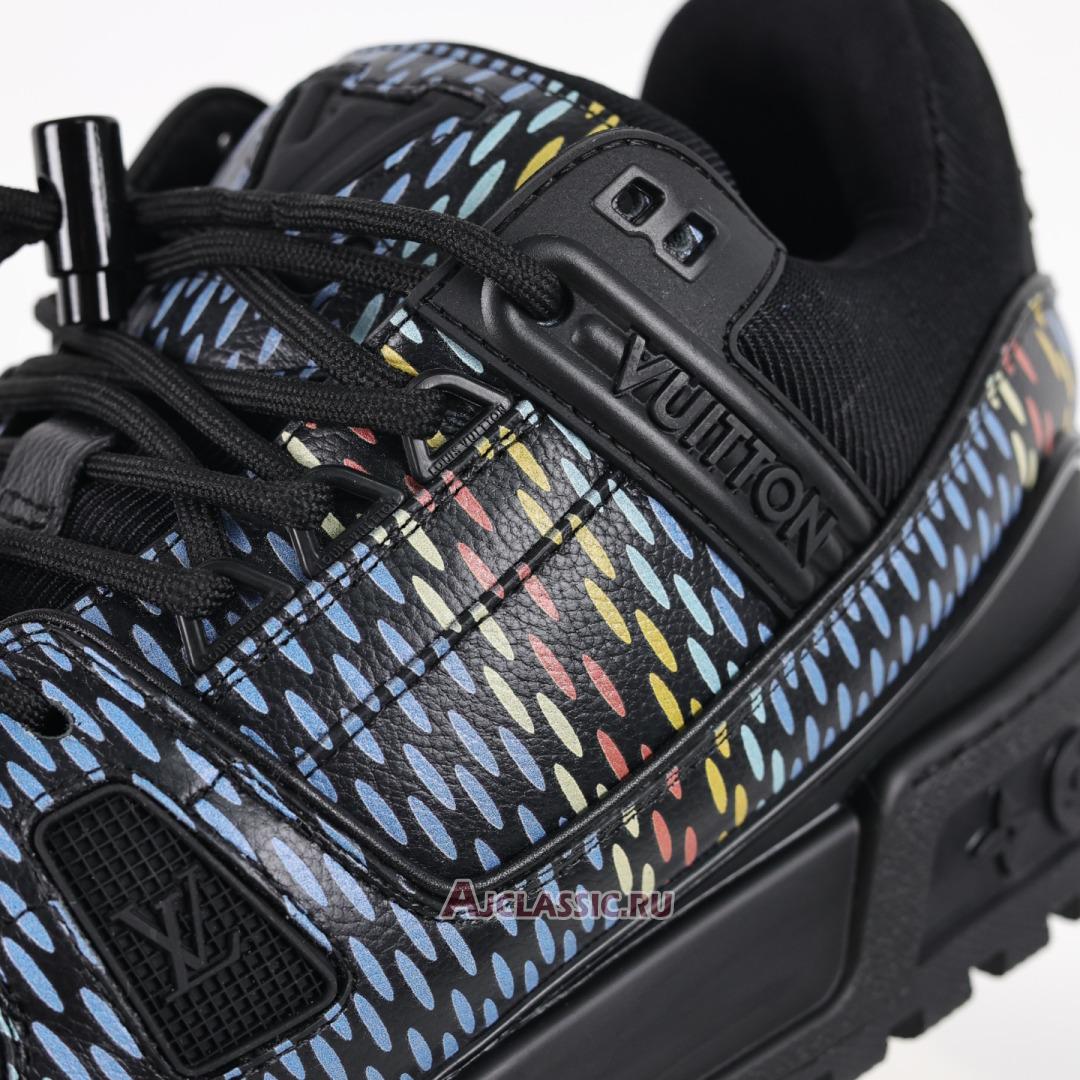 New Louis Vuitton LV Trainer Maxi Sneaker "Black Multi-Color" 1ACR0W Shoes