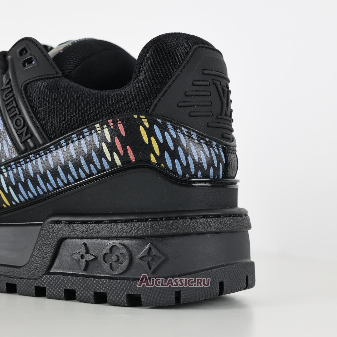 New Louis Vuitton LV Trainer Maxi Sneaker "Black Multi-Color" 1ACR0W Shoes