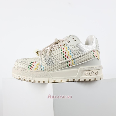 Buy Louis Vuitton LV Trainer Maxi Sneaker Beige Multi-Color Beige 1ACR1B Quality Reps Replicas Shoes