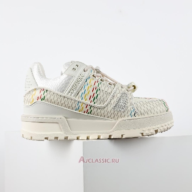 Buy Louis Vuitton LV Trainer Maxi Sneaker Beige Multi-Color Beige 1ACR1B Quality Reps Replicas Shoes