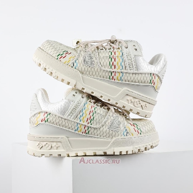 Buy Louis Vuitton LV Trainer Maxi Sneaker Beige Multi-Color Beige 1ACR1B Quality Reps Replicas Shoes