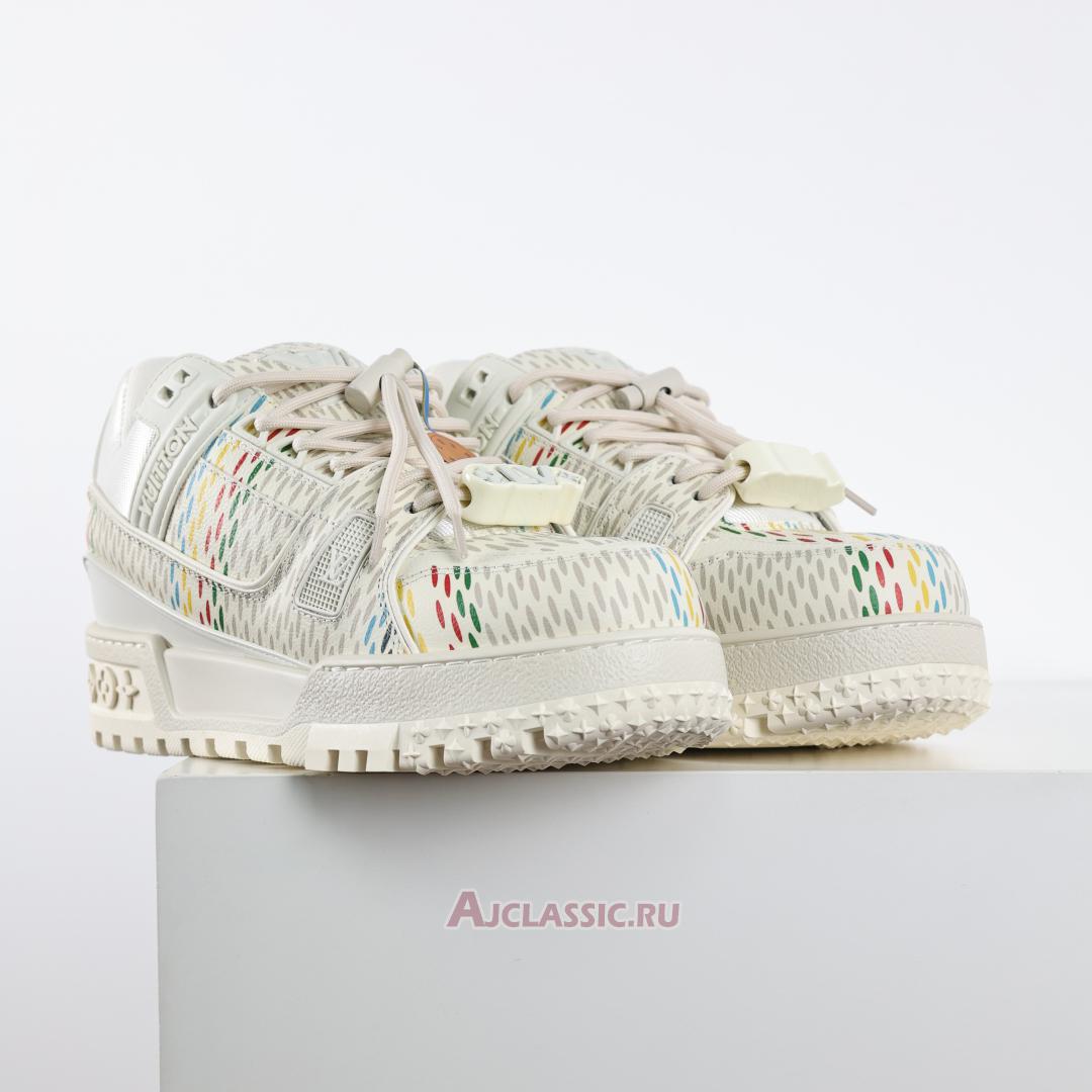 New Louis Vuitton LV Trainer Maxi Sneaker "Beige Multi-Color" 1ACR1B Shoes
