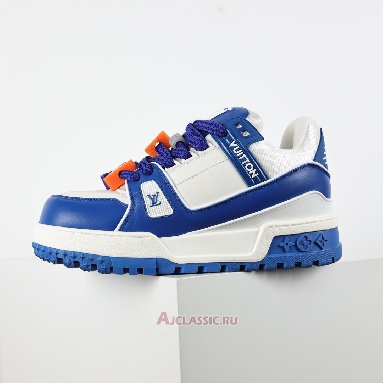Buy Louis Vuitton LV Trainer Maxi Sneaker Blue White Blue 1ABZPT Quality Reps Replicas Shoes