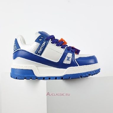 Buy Louis Vuitton LV Trainer Maxi Sneaker Blue White Blue 1ABZPT Quality Reps Replicas Shoes