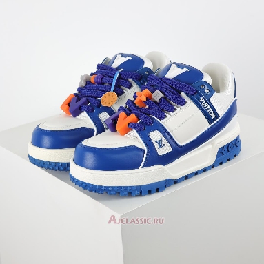 Buy Louis Vuitton LV Trainer Maxi Sneaker Blue White Blue 1ABZPT Quality Reps Replicas Shoes