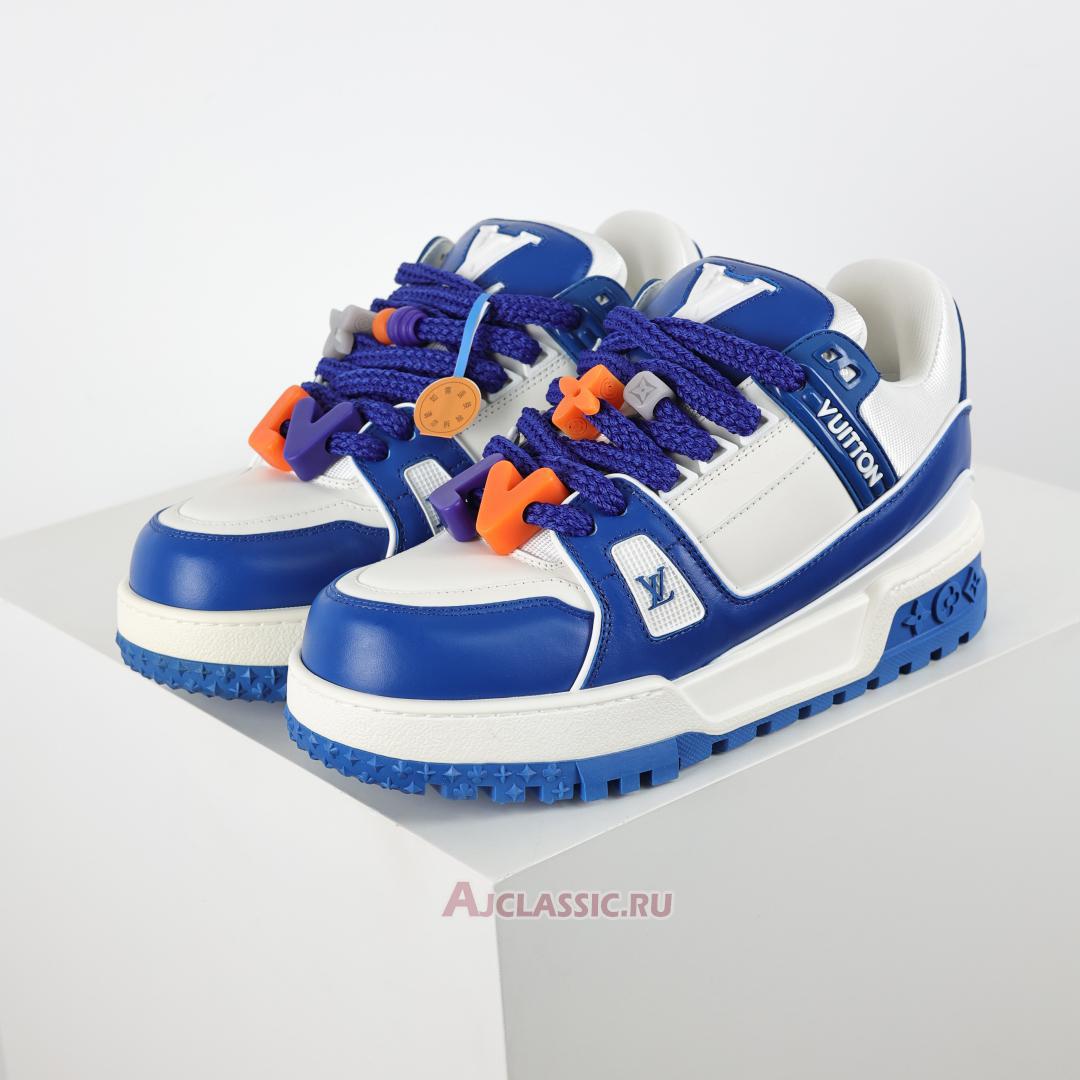 New Louis Vuitton LV Trainer Maxi Sneaker "Blue White" 1ABZPT Shoes