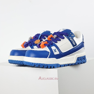 Buy Louis Vuitton LV Trainer Maxi Sneaker Blue White Blue 1ABZPT Quality Reps Replicas Shoes