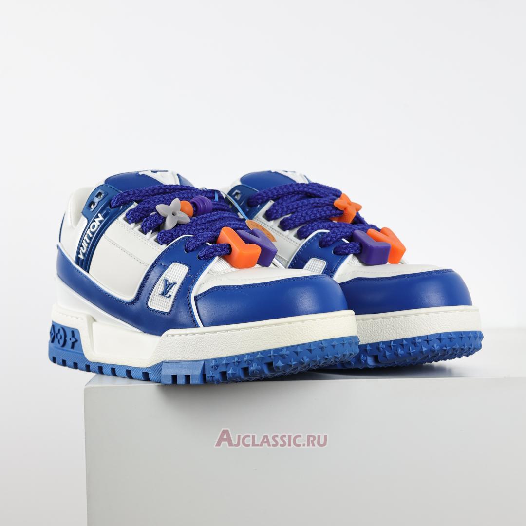 New Louis Vuitton LV Trainer Maxi Sneaker "Blue White" 1ABZPT Shoes