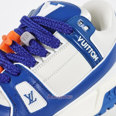 Buy Louis Vuitton LV Trainer Maxi Sneaker Blue White Blue 1ABZPT Quality Reps Replicas Shoes
