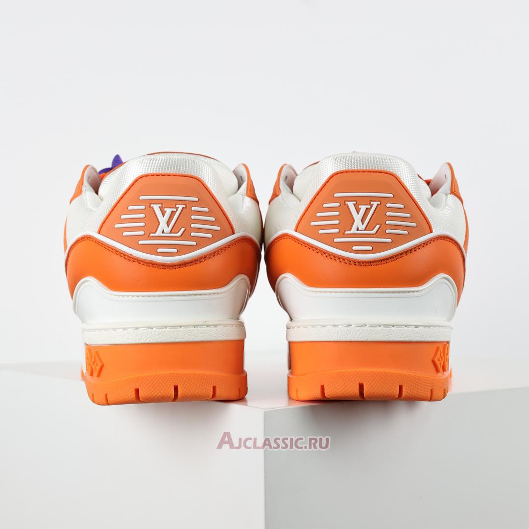 New Louis Vuitton LV Trainer Maxi Sneaker "Orange White" 1AB8T5 Shoes