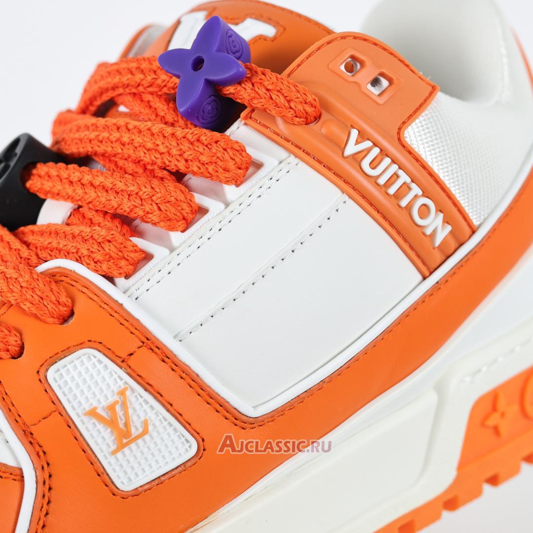 New Louis Vuitton LV Trainer Maxi Sneaker "Orange White" 1AB8T5 Shoes