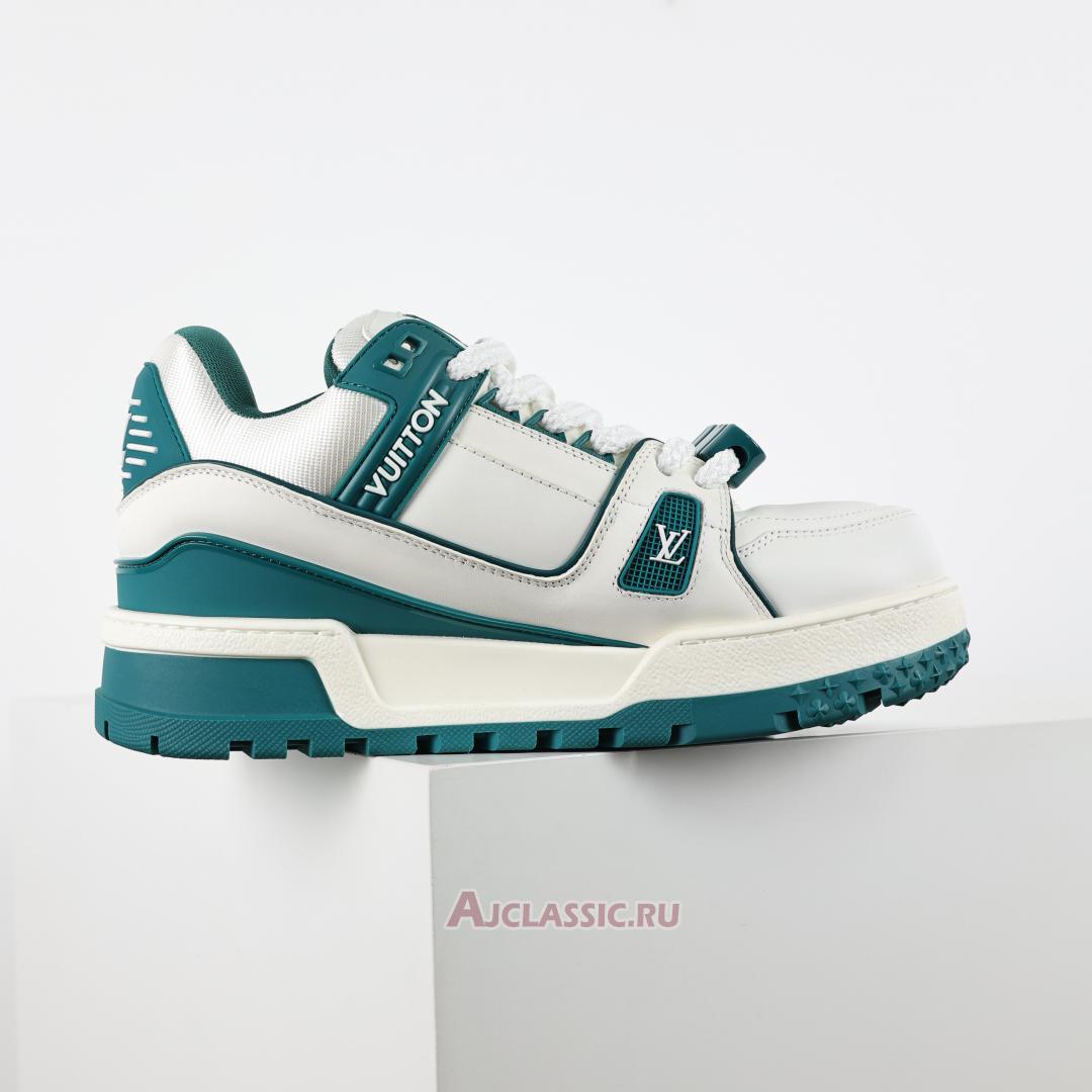 New Louis Vuitton LV Trainer Maxi Sneaker "White Green" 1ACI0M Shoes