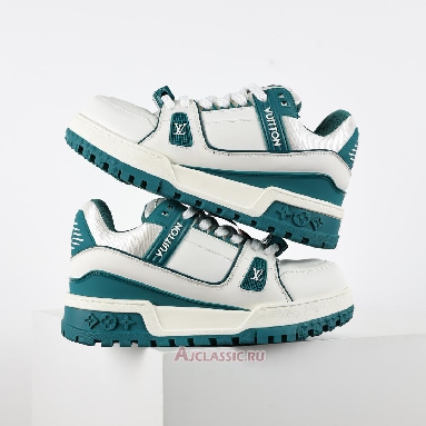 Buy Louis Vuitton LV Trainer Maxi Sneaker White Green Green 1ACI0M Quality Reps Replicas Shoes