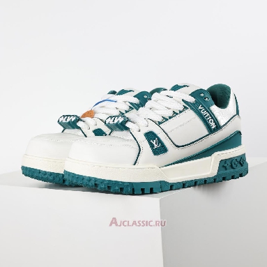 Buy Louis Vuitton LV Trainer Maxi Sneaker White Green Green 1ACI0M Quality Reps Replicas Shoes