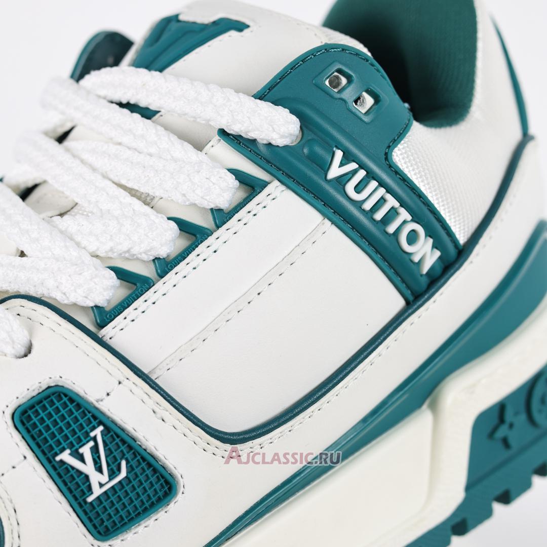 New Louis Vuitton LV Trainer Maxi Sneaker "White Green" 1ACI0M Shoes
