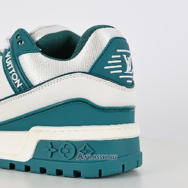 Buy Louis Vuitton LV Trainer Maxi Sneaker White Green Green 1ACI0M Quality Reps Replicas Shoes