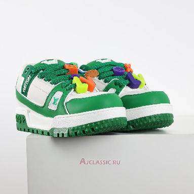 Buy Louis Vuitton LV Trainer Maxi Sneaker Green White Green 1AB8SC Quality Reps Replicas Shoes