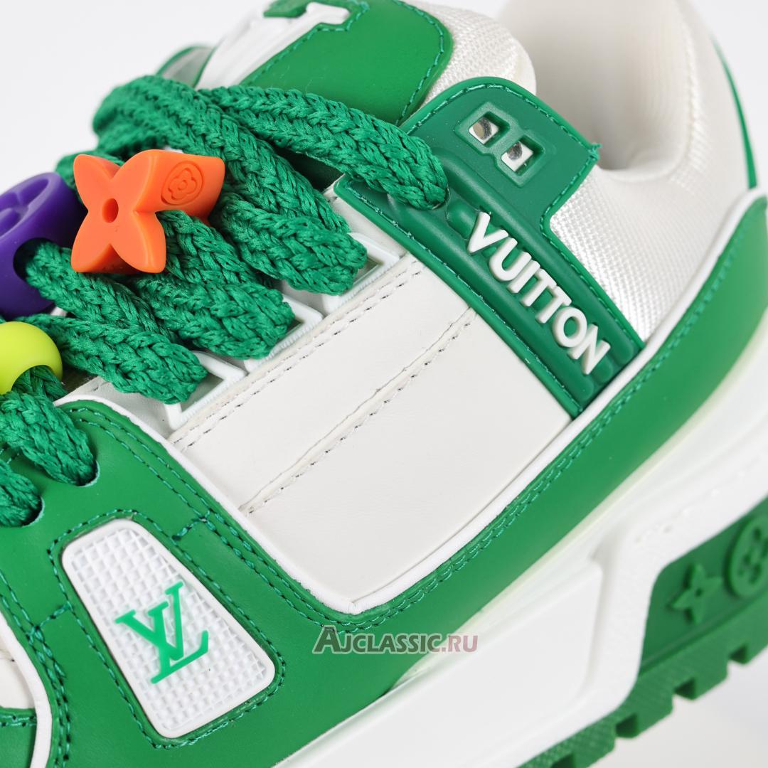 New Louis Vuitton LV Trainer Maxi Sneaker "Green White" 1AB8SC Shoes
