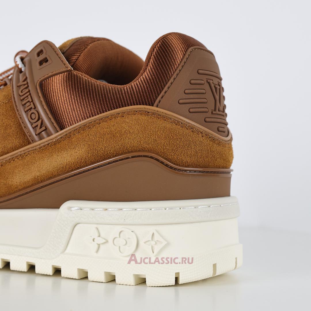 New Louis Vuitton LV Trainer Maxi Sneaker "Beige Brown Suede" 1AD7CJ-2 Shoes
