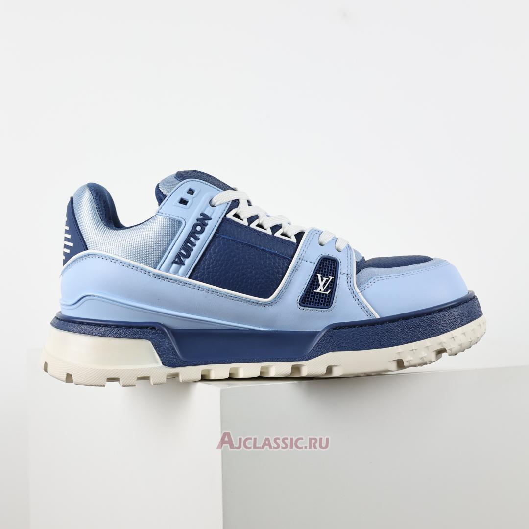 New Louis Vuitton LV Trainer Maxi Sneaker "Blue Colour-Blocked" 1ADH4Y Shoes