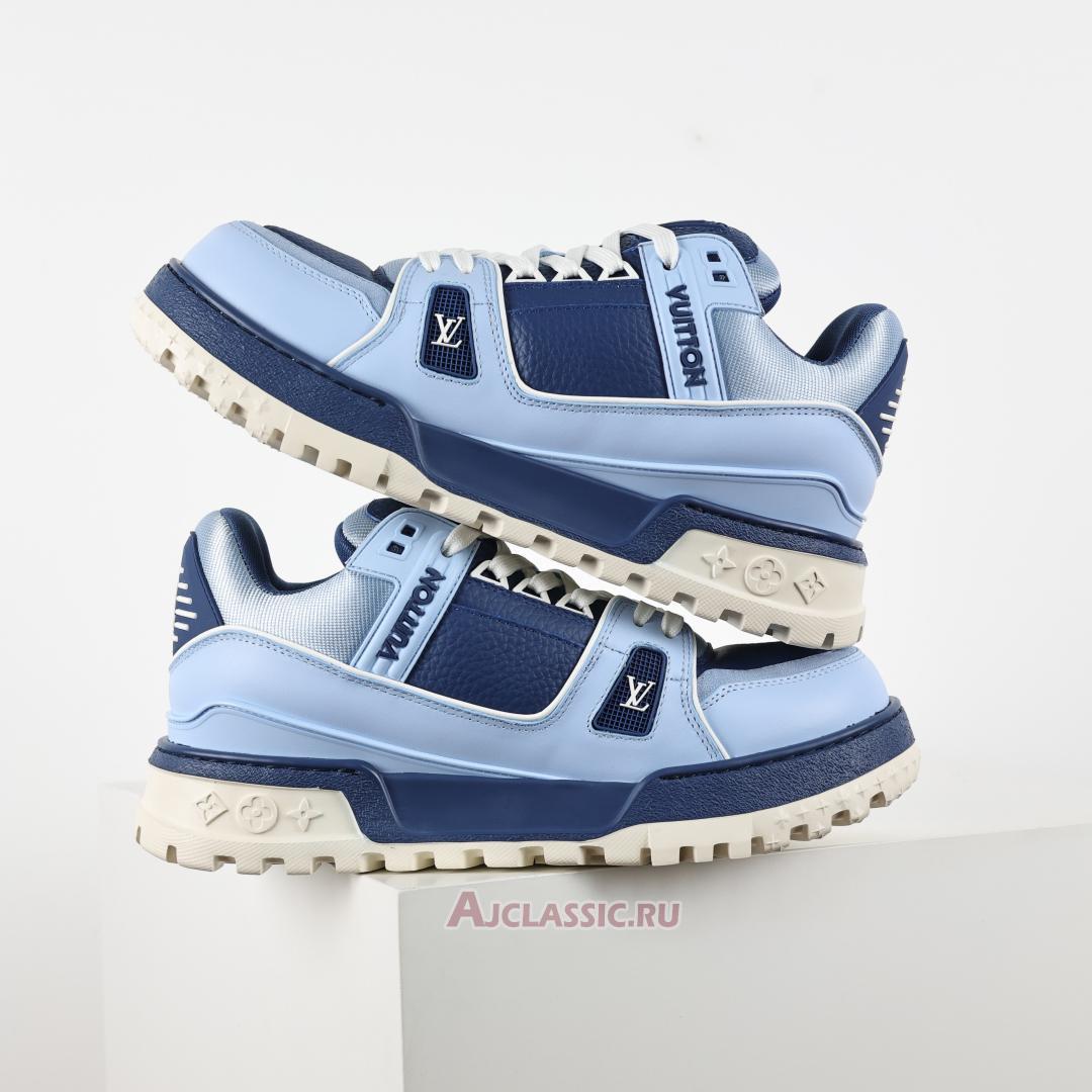 New Louis Vuitton LV Trainer Maxi Sneaker "Blue Colour-Blocked" 1ADH4Y Shoes