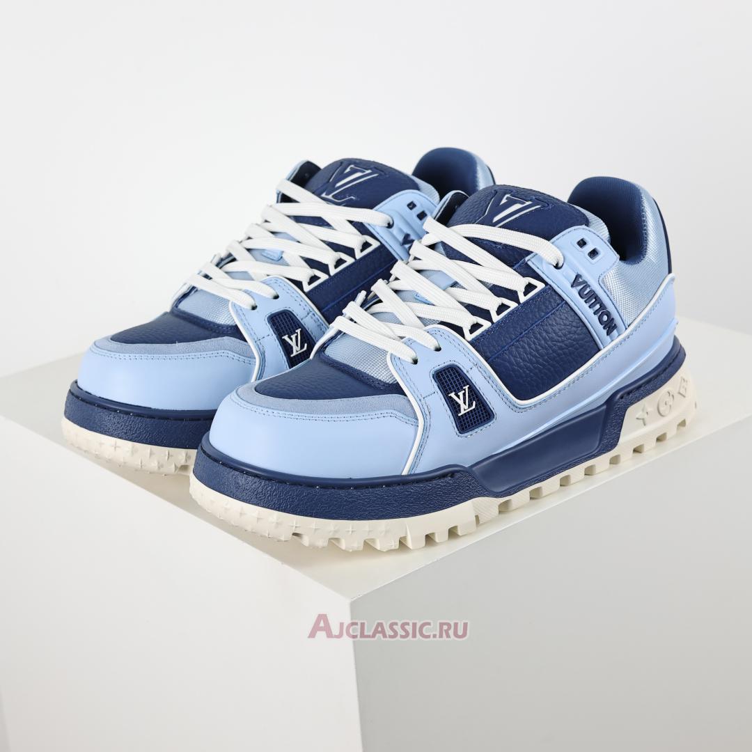 New Louis Vuitton LV Trainer Maxi Sneaker "Blue Colour-Blocked" 1ADH4Y Shoes