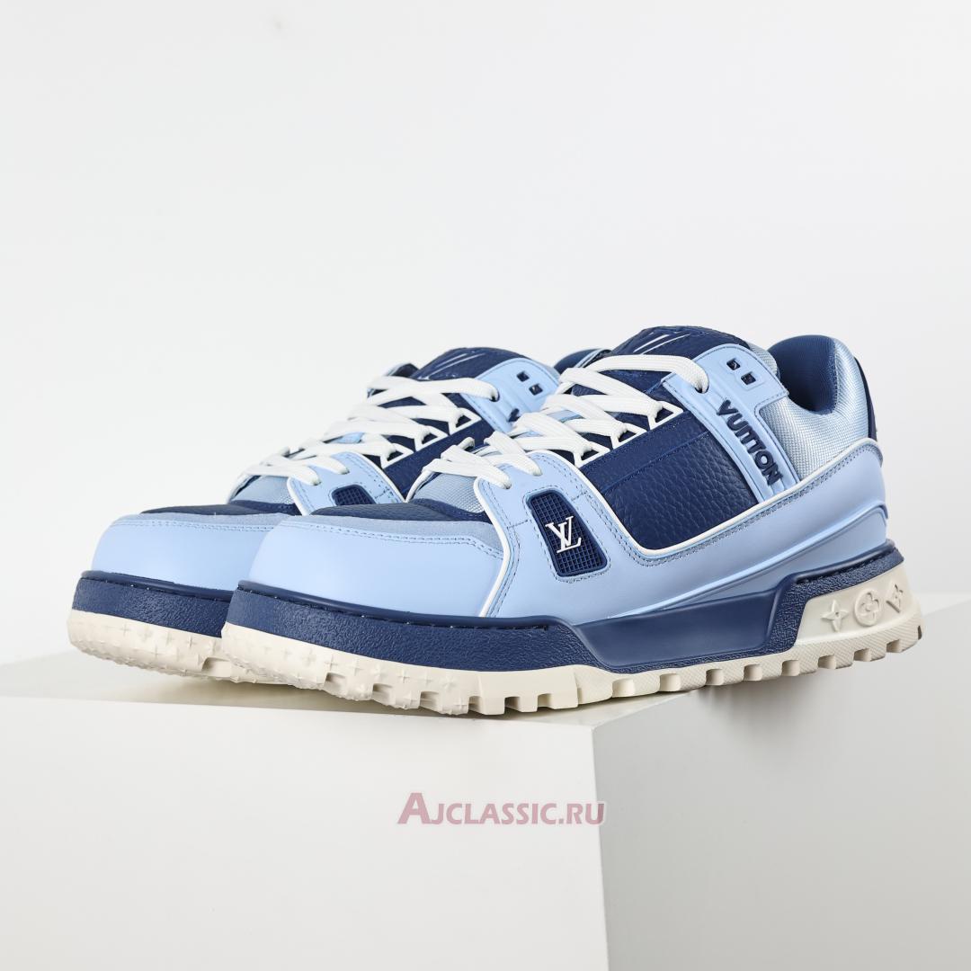 New Louis Vuitton LV Trainer Maxi Sneaker "Blue Colour-Blocked" 1ADH4Y Shoes
