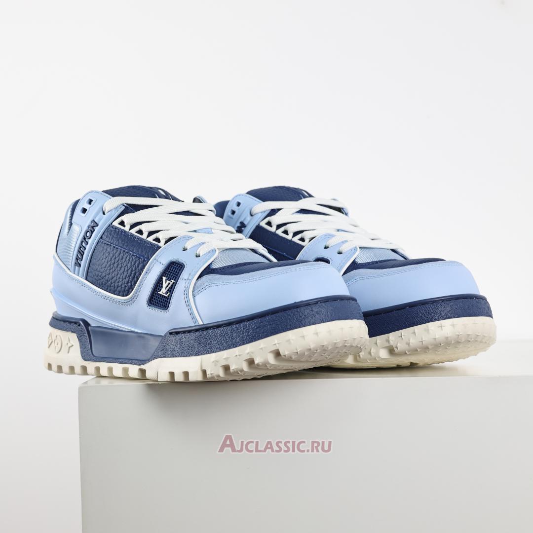 New Louis Vuitton LV Trainer Maxi Sneaker "Blue Colour-Blocked" 1ADH4Y Shoes