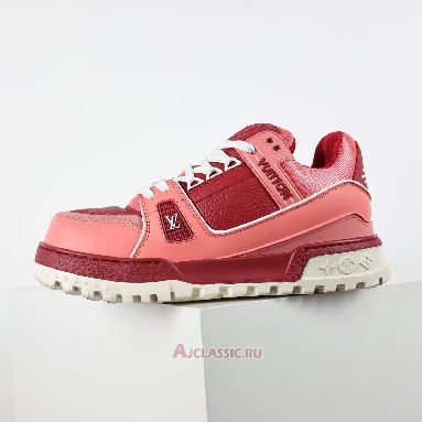 Buy Louis Vuitton LV Trainer Maxi Sneaker Red Colour-Blocked Red 1ADH5R Quality Reps Replicas Shoes