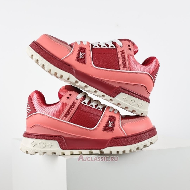 Buy Louis Vuitton LV Trainer Maxi Sneaker Red Colour-Blocked Red 1ADH5R Quality Reps Replicas Shoes