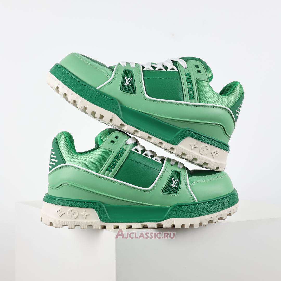 New Louis Vuitton LV Trainer Maxi Sneaker "Green Colour-Blocked" 1ADHFU Shoes