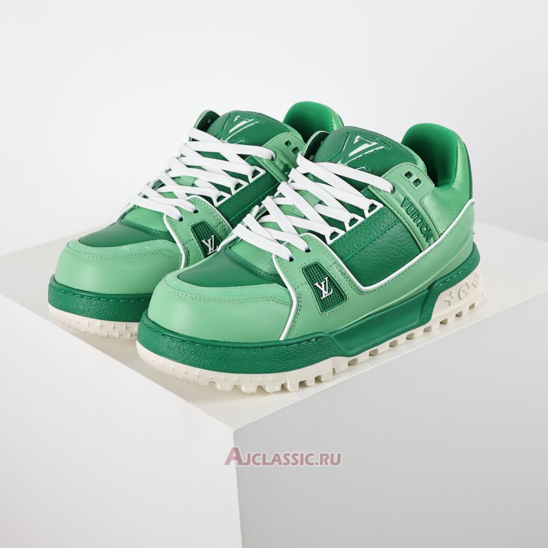 New Louis Vuitton LV Trainer Maxi Sneaker "Green Colour-Blocked" 1ADHFU Shoes