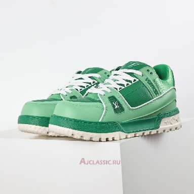Buy Louis Vuitton LV Trainer Maxi Sneaker Green Colour-Blocked Green 1ADHFU Quality Reps Replicas Shoes