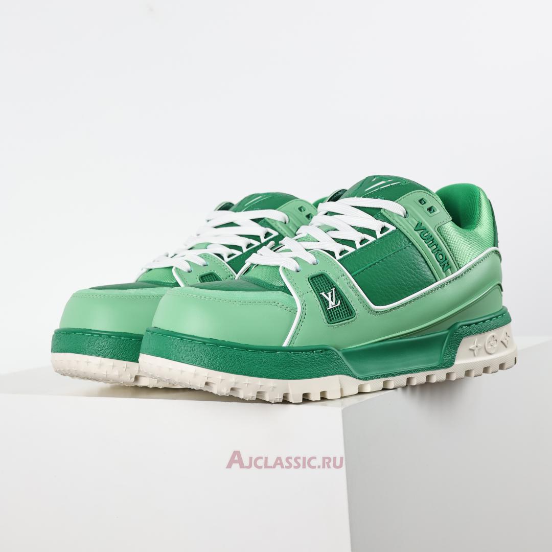 New Louis Vuitton LV Trainer Maxi Sneaker "Green Colour-Blocked" 1ADHFU Shoes