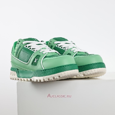 Buy Louis Vuitton LV Trainer Maxi Sneaker Green Colour-Blocked Green 1ADHFU Quality Reps Replicas Shoes