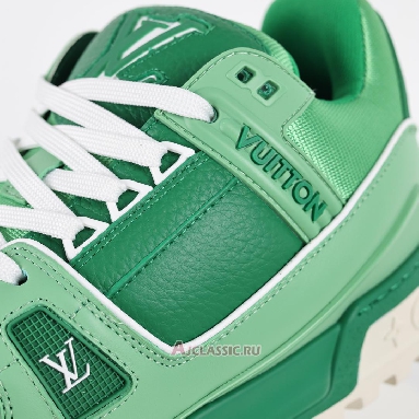 Buy Louis Vuitton LV Trainer Maxi Sneaker Green Colour-Blocked Green 1ADHFU Quality Reps Replicas Shoes