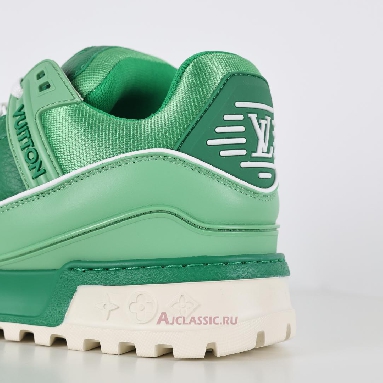 Buy Louis Vuitton LV Trainer Maxi Sneaker Green Colour-Blocked Green 1ADHFU Quality Reps Replicas Shoes