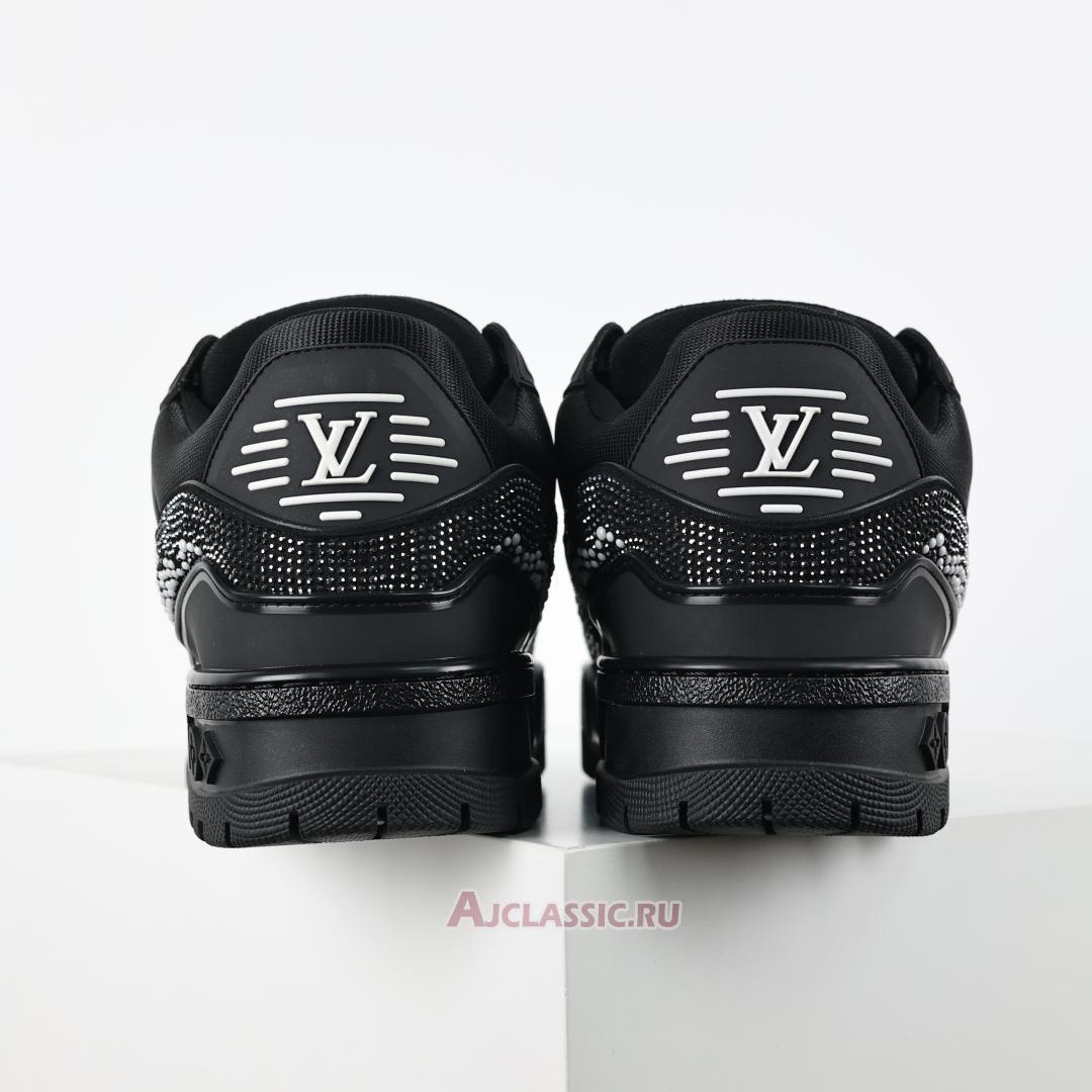 New Louis Vuitton LV Trainer Maxi Sneaker "Black Swarovski Crystals" 1ACEOG Shoes