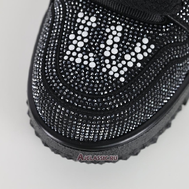 Buy Louis Vuitton LV Trainer Maxi Sneaker Black Swarovski Crystals Black 1ACEOG Quality Reps Replicas Shoes