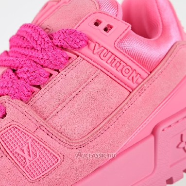 Buy Louis Vuitton LV Trainer Maxi Sneaker Pink Synthetic Nubuck Pink 1AD7BG-2 Quality Reps Replicas Shoes