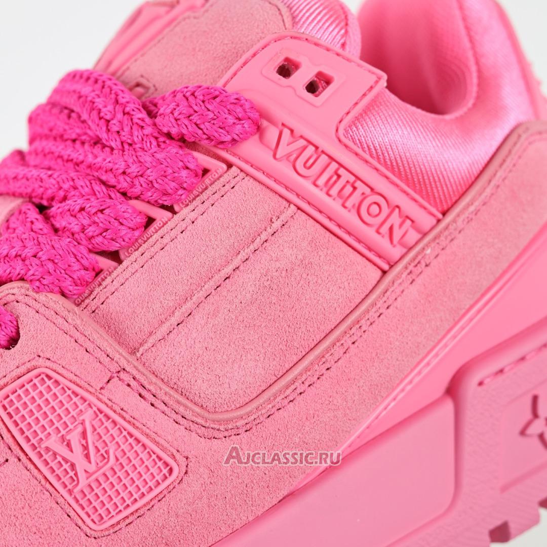 New Louis Vuitton LV Trainer Maxi Sneaker "Pink Synthetic Nubuck" 1AD7BG-2 Shoes