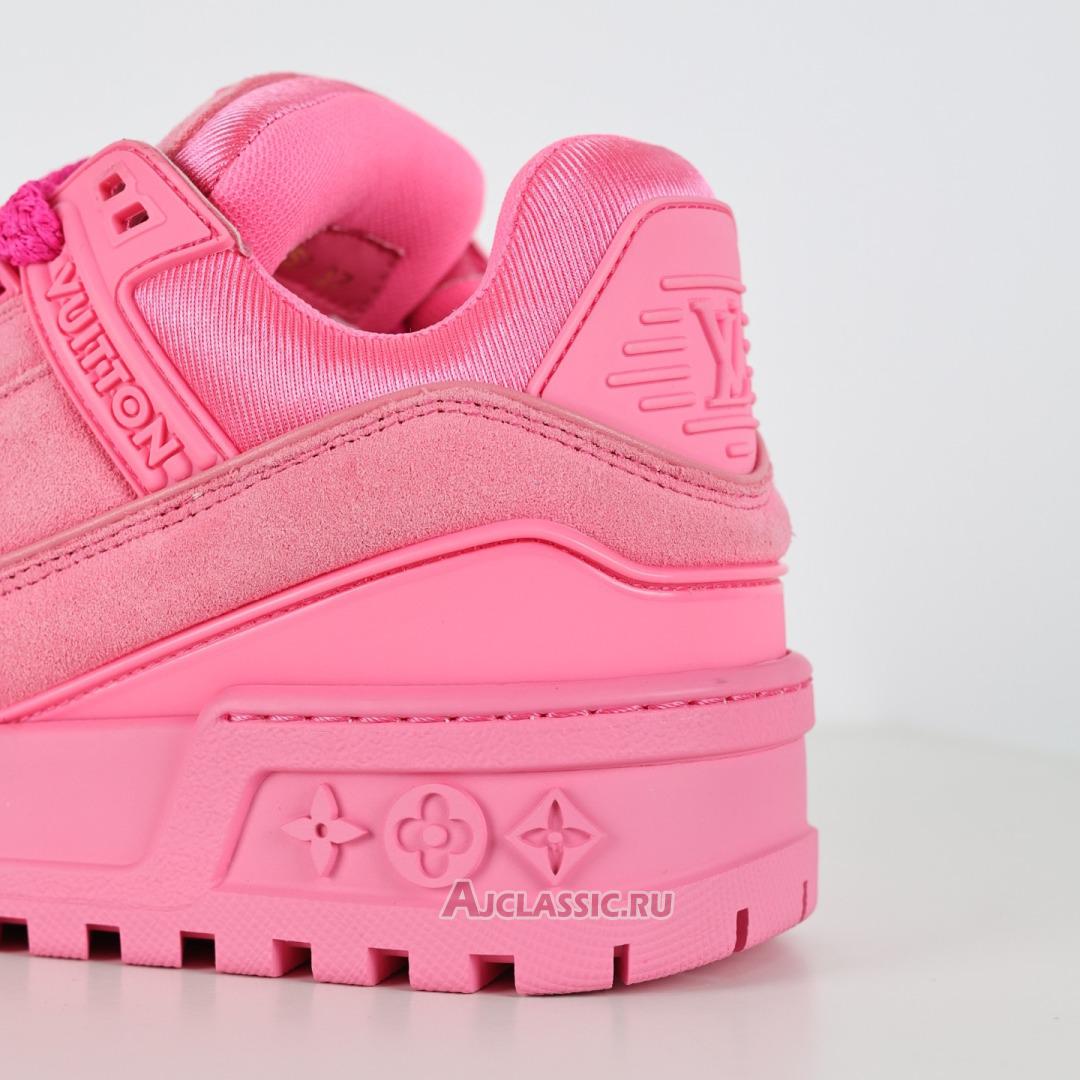 New Louis Vuitton LV Trainer Maxi Sneaker "Pink Synthetic Nubuck" 1AD7BG-2 Shoes