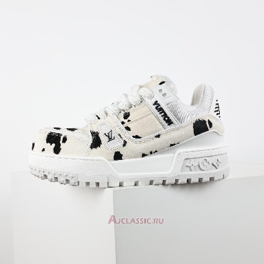 Buy Louis Vuitton LV Trainer Maxi Sneaker White Black Animal Print White 1ADEJ9 Quality Reps Replicas Shoes