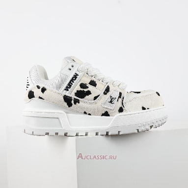 Buy Louis Vuitton LV Trainer Maxi Sneaker White Black Animal Print White 1ADEJ9 Quality Reps Replicas Shoes