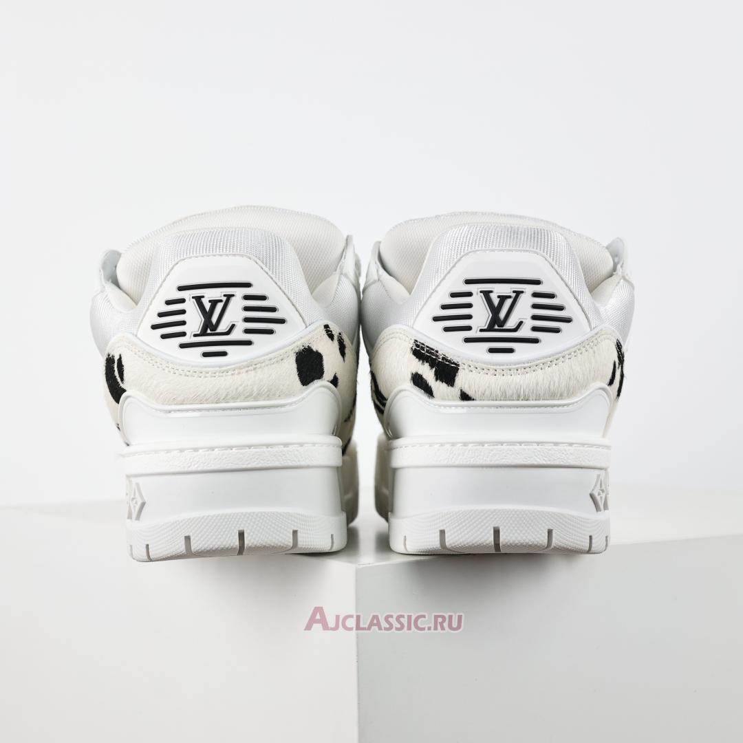 New Louis Vuitton LV Trainer Maxi Sneaker "White Black Animal Print" 1ADEJ9 Shoes