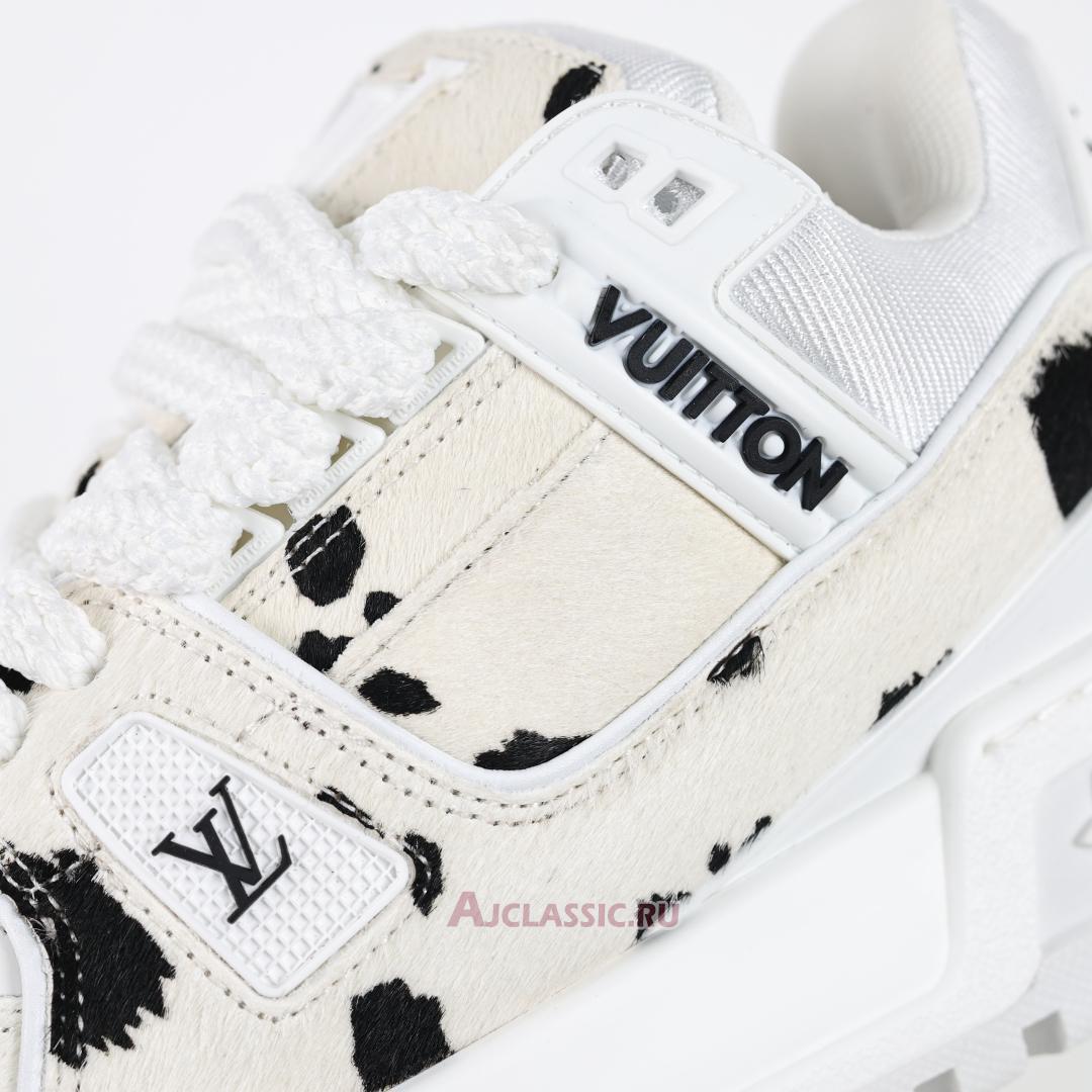 New Louis Vuitton LV Trainer Maxi Sneaker "White Black Animal Print" 1ADEJ9 Shoes