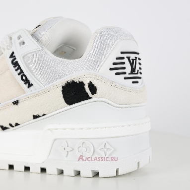 Buy Louis Vuitton LV Trainer Maxi Sneaker White Black Animal Print White 1ADEJ9 Quality Reps Replicas Shoes