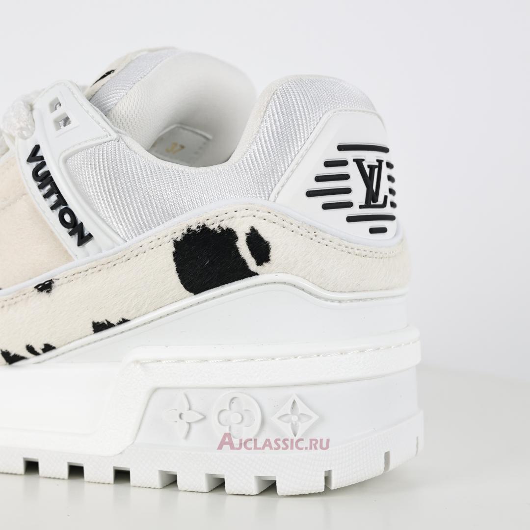 New Louis Vuitton LV Trainer Maxi Sneaker "White Black Animal Print" 1ADEJ9 Shoes